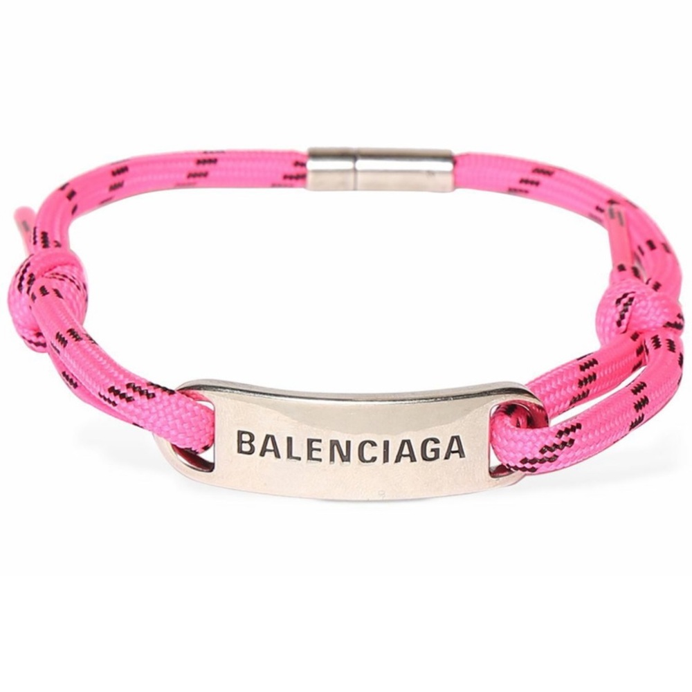 Balenciaga Plated Shoelace Choker Necklace